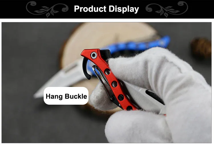 Small Folding Knife with Keychain Stainless Steel Outdoor Camping Hiking Hunting Gadget Knifes Mutifunction Fruit Knife Portable