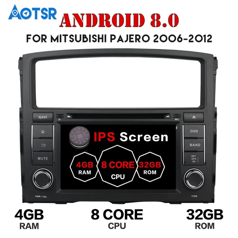 

Android 8.0 4G+32G 8 Core 2Din Steering-Wheel For MITSUBISHI PAJERO V97 Car Multimedia Player Fast Boot tape recorder radio IPS