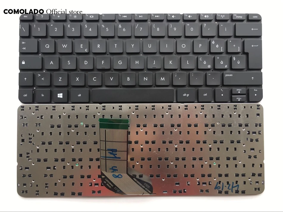 Это итальянская клавиатура для HP ENVY X2 11 G000 G100 черная большая клавиша