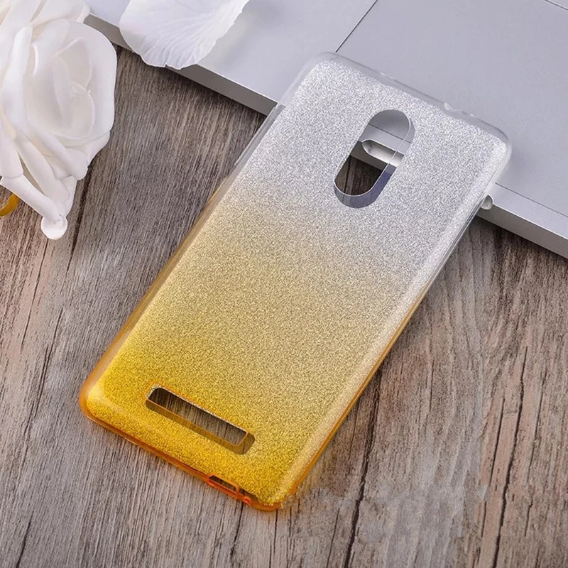 Clearance 500pcs 3in1 Glitter Bling Hybrid TPU+PC Case  For Xiaomi Redmi Mi8SE 6Pro 6A MiA2 A1 5 S Plus Note 5A 4 4X  Gradient Color Cover 4