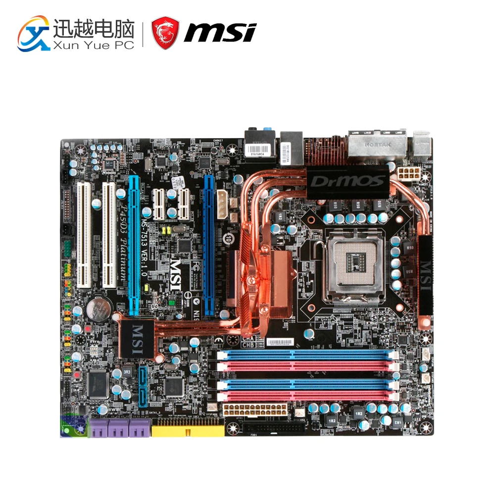 

MSI P45D3 Platinum Desktop Motherboard P45 Socket LGA 775 DDR3 8G SATA2 USB2.0 ATX