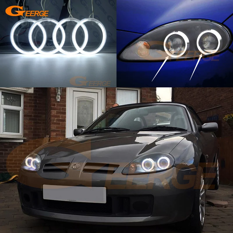 For MG TF MGTF 2002 2010 Excellent Angel Eyes Ultra bright headlight