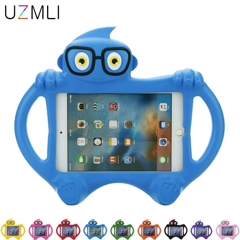 

For Apple iPad mini 1/2/3/4 Kids Case Cute Cartoon Style Light Weight Shock Proof EVA Foam Stand Protector Cover Case +Gifts
