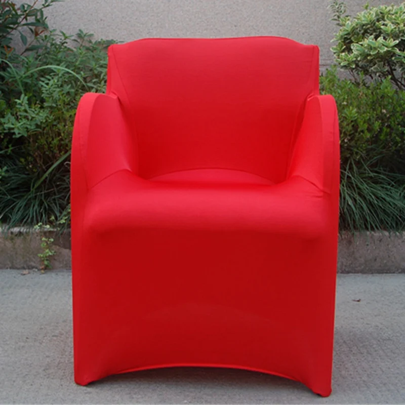 Чехлы из спандекса для кресел растягивающиеся нарукавные чехлы для стульев для свадьбы праздничные чехлы на стулья эластичные Чехлы для кресел - Цвет: Red