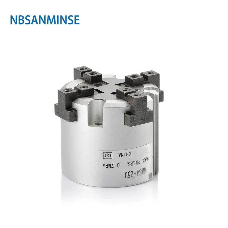 

NBSANMINSE Air Gripper Pneumatic Air Cylinder MHS Parallel Type Air Gripper 2 Finger 4 Finger Type Air Cylinder