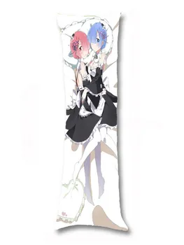 

Oct. Home Textile Re:ZERO Anime Rem & Ram Polyester/Micro-suede/2WT 2way 80*35CM One-sided Two-sided Pillow Case New #41312