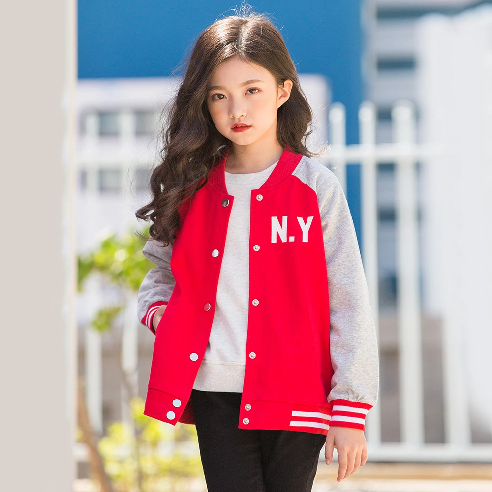 2019 Spring Autumn Youngster Girls Clothes Kids Baseball Jacket Active  Fashion Brand Jacket NY Printed Baby Outwear Boys Coat|Jackets & Coats| -  AliExpress