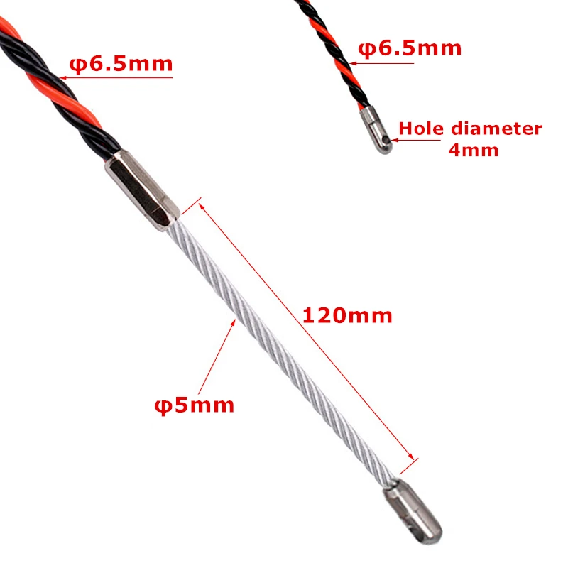 Electrician Wire Cable Threading Device 5/10/15/20/25/30/50M Wire Guider Cable Running Puller Lead Device Construction Tools