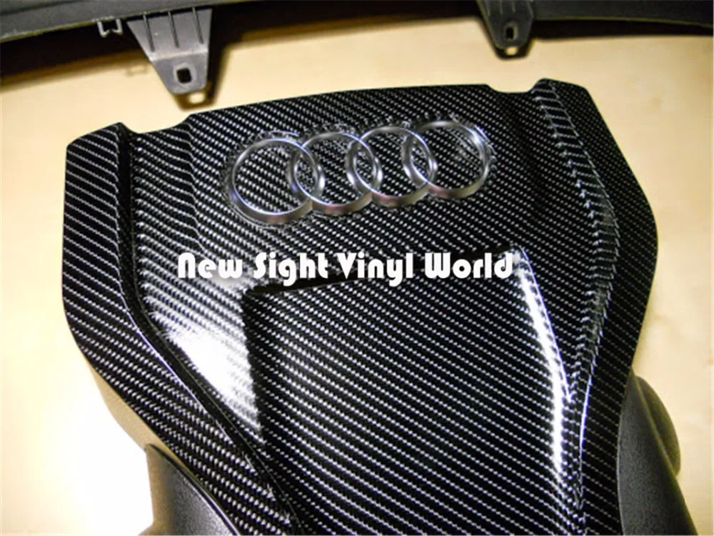 Лучшая черная 4D виниловая пленка из углеродного волокна для автомобиля Размер: 1,52*30 м/рулон