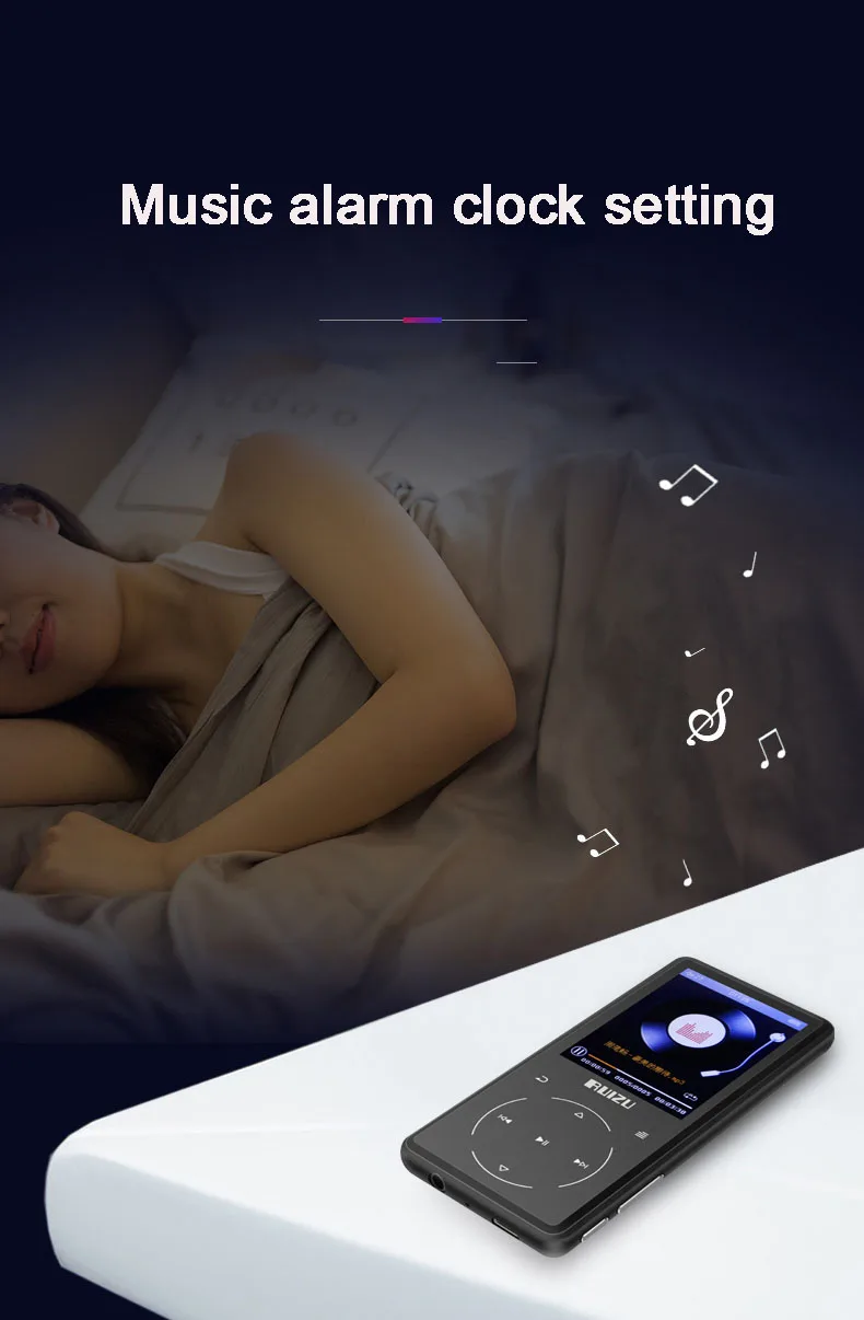 New Metal Bluetooth MP3 player Bulit-in Speaker with FM radio voice recorder e-book Portable Lossless Sound Video player walkman