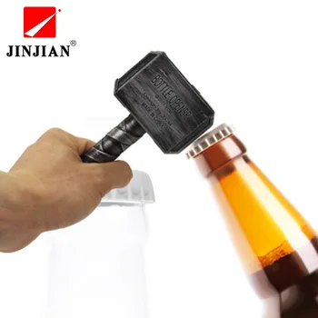 

JINJIAN Beer Bottle Openers Hammer of Thor Shaped Bottle Opener Wine Corkscrew Beverage Wrench Jar Openers For Dinner Party Bar