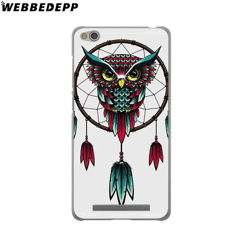 WEBBEDEPP Cartoon Animal Owl Painting Phone Case for Xiaomi Redmi 4X 4A 5A 5 Plus 6 Pro 6A S2 Note 5 6 Pro 4X Cover
