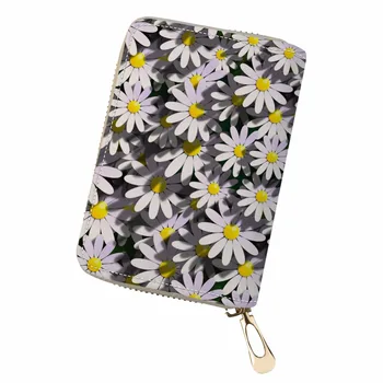 

Noisydesigns 3D Pochette portable Passport ID Card Holder flower Peacock feathers beautiful Printing Business Card Organizer