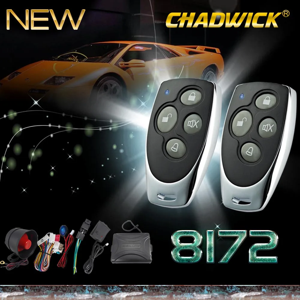 

Universal car alarm system keyless entry auto Security with siren 2 Remote central door locking lock Control hot 8172 CHADWICK