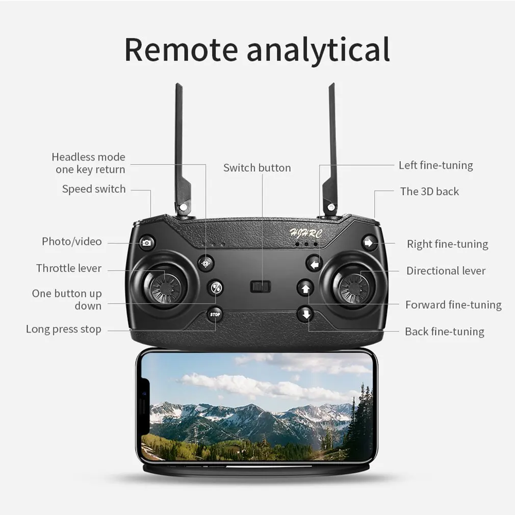 HJ28 складной Радиоуправляемый Дрон 4 канала Wifi 2MP/5MP fpv-камера на дроне высоты удержания жеста фото/видео RC Квадрокоптер вертолет модель