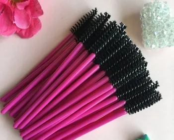 

20000pcs make up brush synthetic fiber Disposable Eyelash Brush Mascara Cosmetic Makeup Tool Red brush bar black brush head