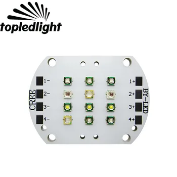 

4 Channel 12LEDS 6 Color Fish Tank Aquarium Led Emitter Lamp Light Beads Cree XPE XP-E Epileds Energy Saving Led Bulb Lighting