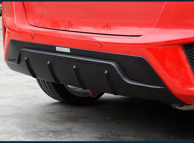 

NEW ABS REAR TRUNK LIP SPOILER DIFFUSER EXHAUST BUMPER PROTECTOR COVER FOR 14-17 Honda FIT/JAZZ GK5 2014 2015 2016 2017 BY EMS