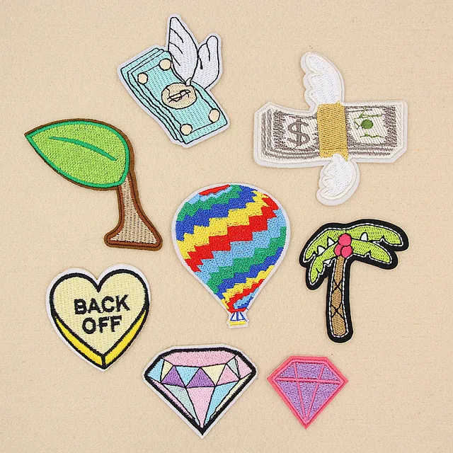 1 Set Children Patches for Clothes Iron on Patch Embroidered Parches