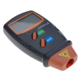 

DT2234C + Handheld Digital Laser Tachometer Mini Non-contact Optical Tachometer Digital Speedometer
