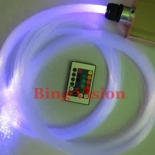 DIY 198 шт. волоконно-оптический Звездный потолочный комплект с 16 цветами 16 Вт RGB светодиодный осветитель,+ оргстекло, оптическое волокно+ 24 ключа ИК-пульт дистанционного управления