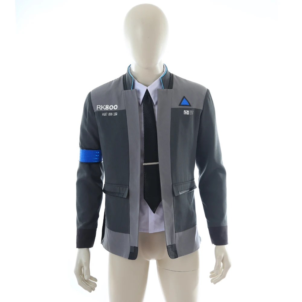 

Custom Detroit Become Human Connor RK800 Agent Suit Uniform Cosplay Costume for Halloween jacket full set