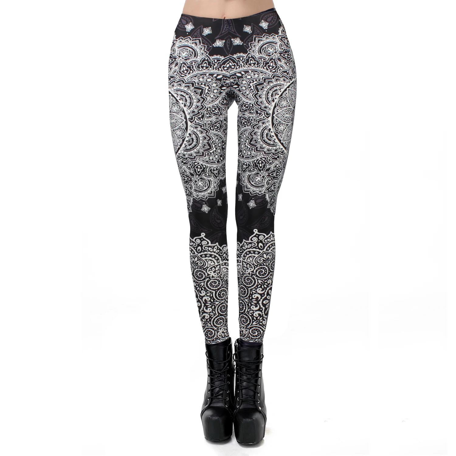 [You're My Secret]  Hot Sale Mask Paisley Mandala Skull Leggings For Women Leggins Digital Print Sexy Fantastic Ankle Pants yoga pants for women Leggings