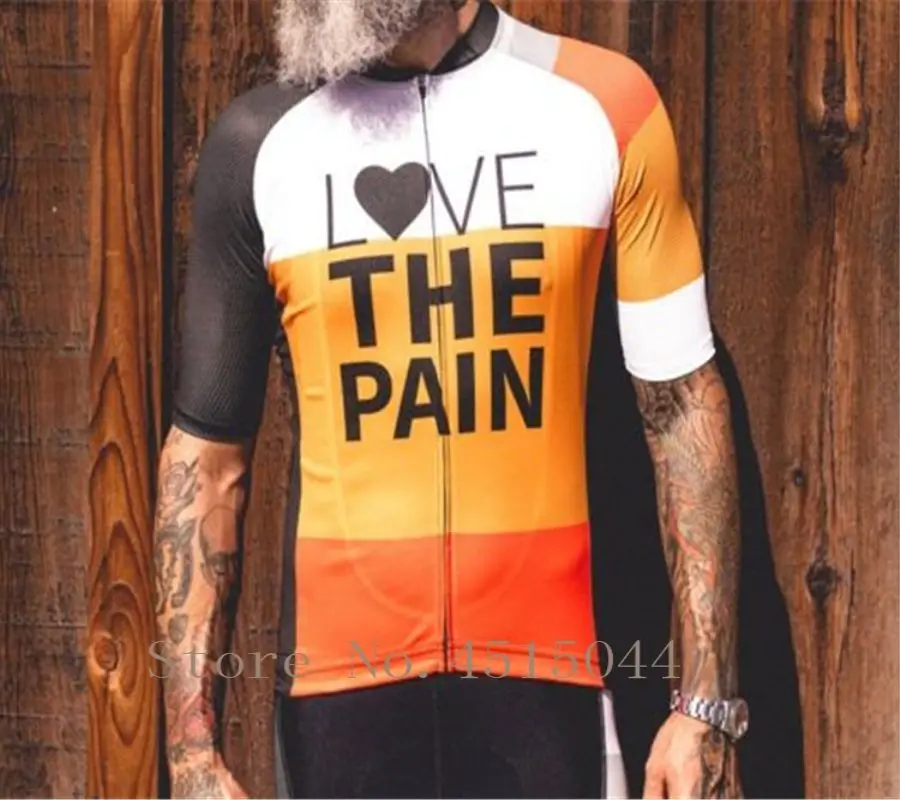 

2018 LOVE THE PAIN CYCLING Wielertrui Zomer Korte Mouwen MTB Fiets Fietsen Kleding shirt Racing Fiets Kleding cycling jersey