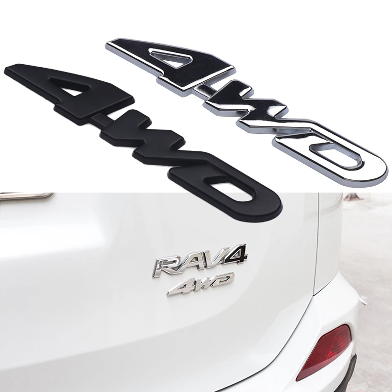 

Car Styling 3D Chrome Metal Sticker 4WD Emblem 4X4 Badge Decal for Honda Suzuki Kia Ford Opel Renault jeep Toyota accessories