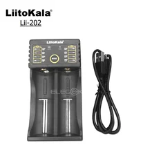 Original LiitoKala Lii-202 USB Intelligent Battery Charger with Power Bank Function for Ni-MH Lithium Ion for 18650 14500 10440