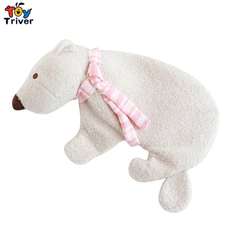 

Portable Polar Bear Toy Hot Water Bottle Storage Bag Thick High Density Rubber Hand Warming Winter Gift Triver Drop Ship