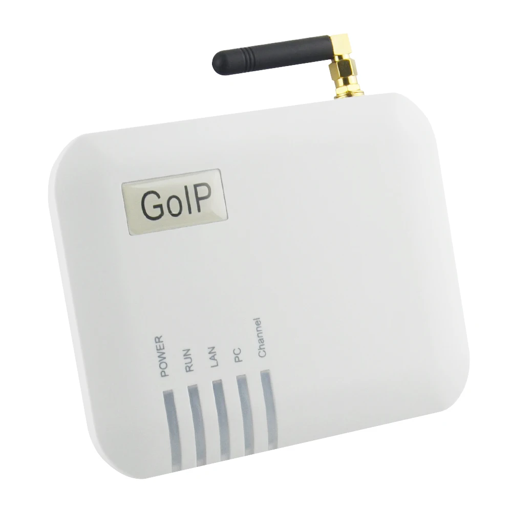 GoIP VOIP Gateway GSM Converter SIP IP Phone Adapter GOIP-1 LEDs for Power Ready Status WAN PC GSM