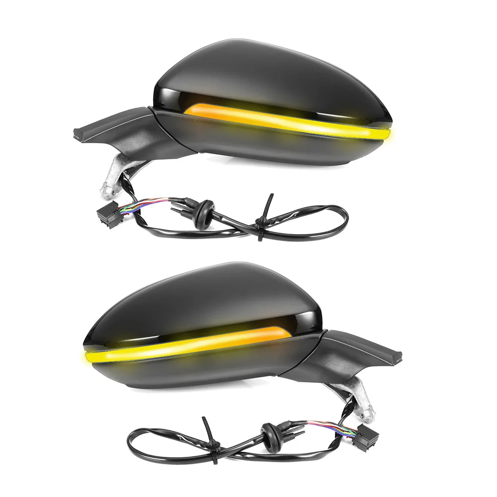 

Car Side Mirror Assembly For Golf 7 mk7 Auto electric folding side mirrors turn signal light 5GG 857 507 A & 5GG 857 508 A