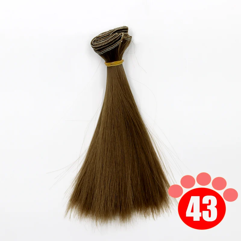 Msiredoll bjd wig 15*100CM or 20*100CM or 25*100CM doll hair for 1/3 1/4 1/6  straight hair doll hair bjd wig diy Free shipping 15