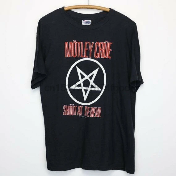 

Motley Crue Shirt Vintage tshirt 1983 Shout At The Devil Tour Concert