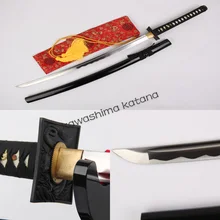 Handmade 1045 Carbon Steel Samurai Sword Katana Square Dragon Tsuba Sharp Edge