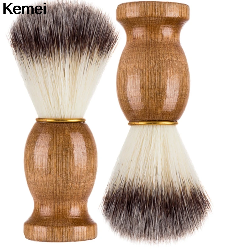 Щетка для бритья барсук для волос Мужская Парикмахерская кисточка для бритья Удаление бороды прибор для бритья очиститель инструмент бритва кисточка с деревянной ручкой