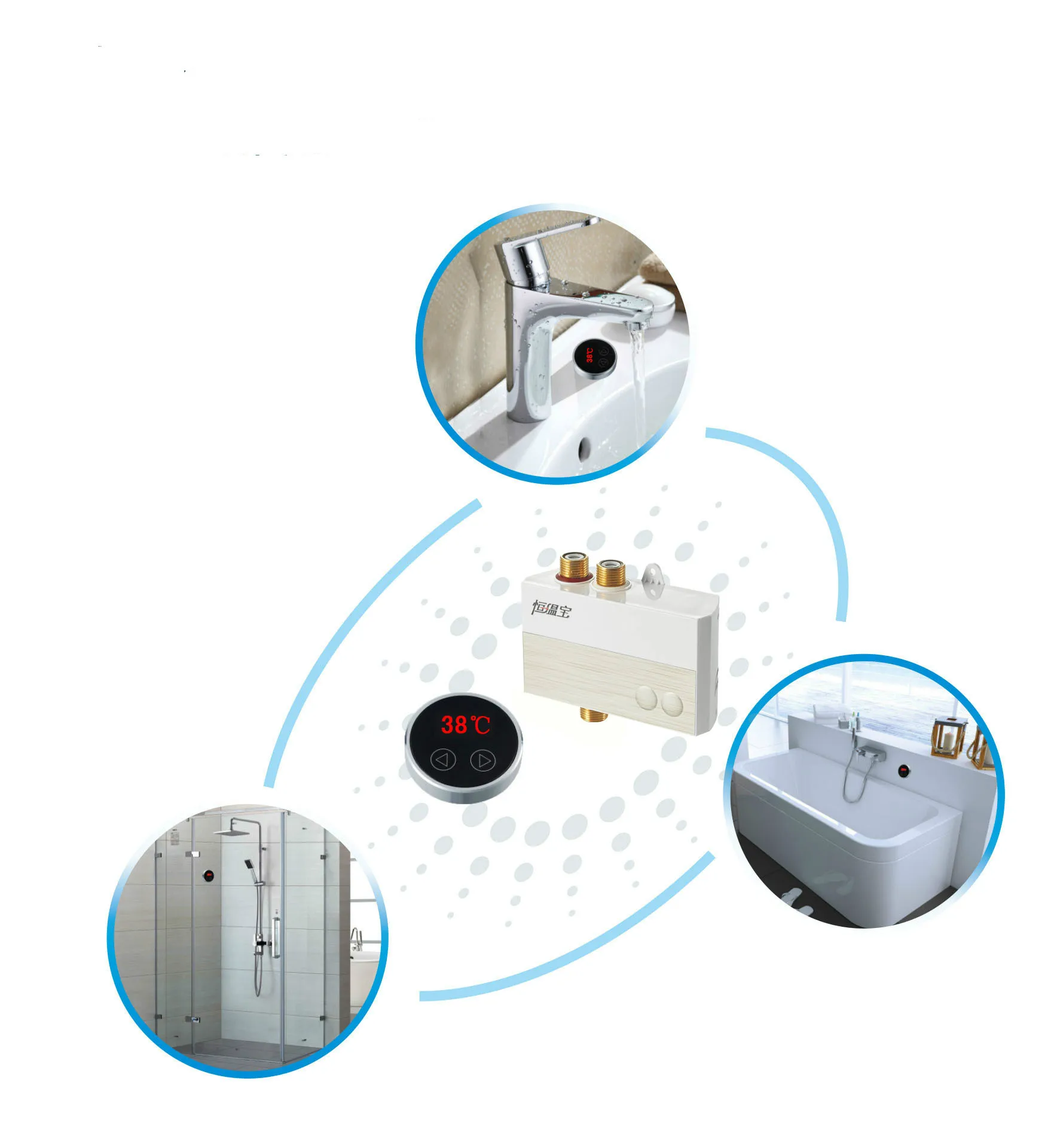 Цифровой термостатический контроллер температуры воды с ЖК экраном|thermostatic