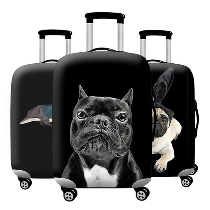 Чехол для чемодана с животным узором, защитный чехол из эластичной ткани для 18-32 дюймов, чемодан на колесиках для путешествий, аксессуары H12