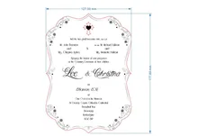 Customized 5*7inch scroll shape silver mirror acrylic wedding invitation card(1lot=400pcs)