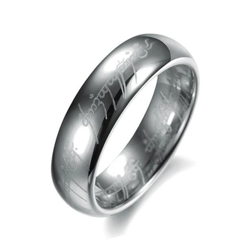 Горячие продажи властелин колец кольцо из нержавеющей стали titanium 6 мм