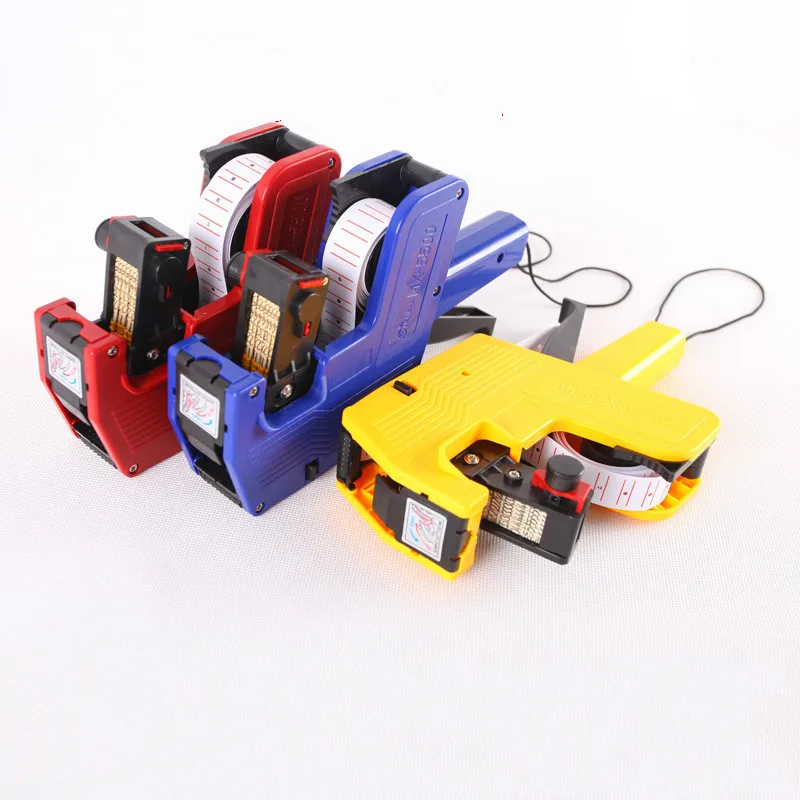 

Manual Price Labeller Three Colors Labeler 8 Digits Price Tag Gun Retail Tool, Labeling Machine Random Color TG004