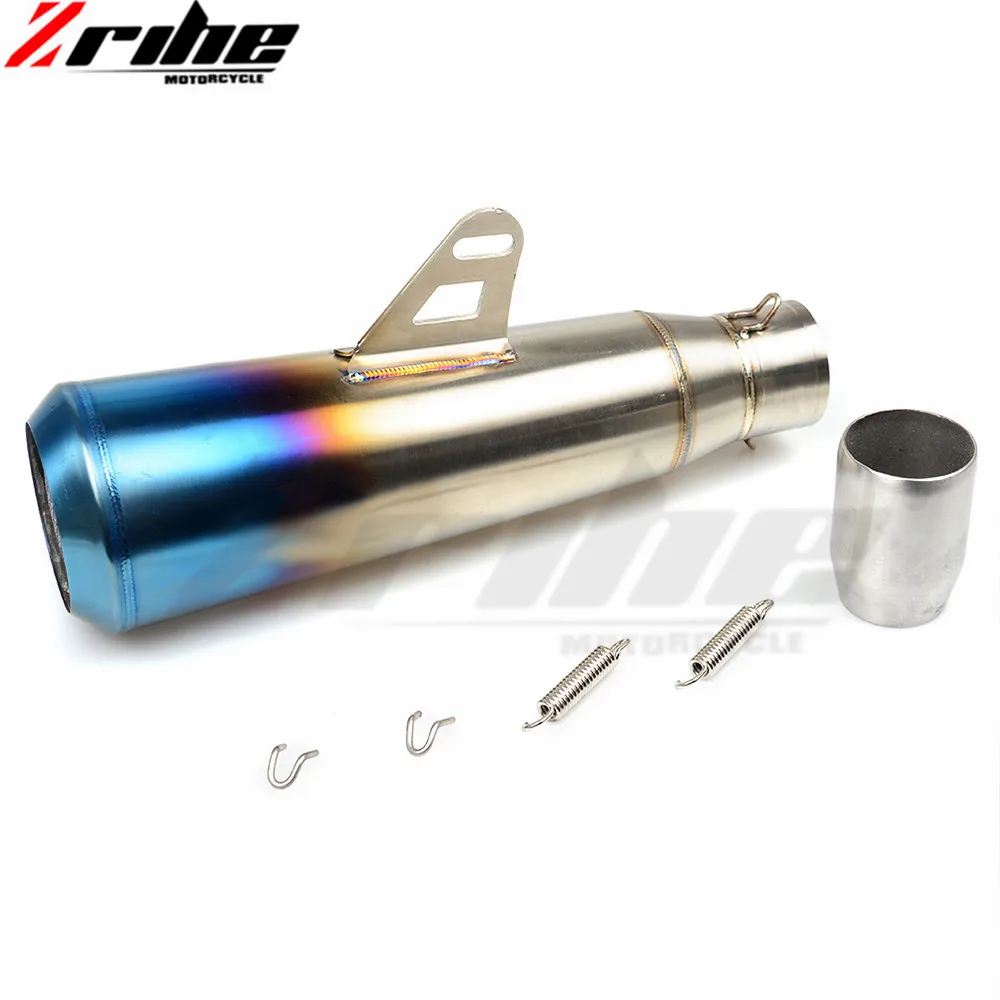 36-51MM Universal Modified Escape Moto Exhaust Motorcycle Scooter Dirt Bike Muffler Pipe YZF600 R6 YZF1000 R1 CBR1000 mt07 mt09