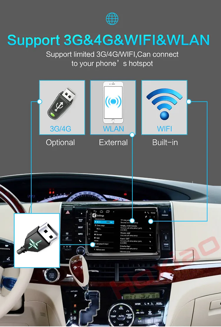 Clearance Hoxiao Android  for TOYOTA Estima/ PREVIA / Tarago/canarado GPS HD multimedia player map navigation WIFI 9 inch 2DIN car radio 7