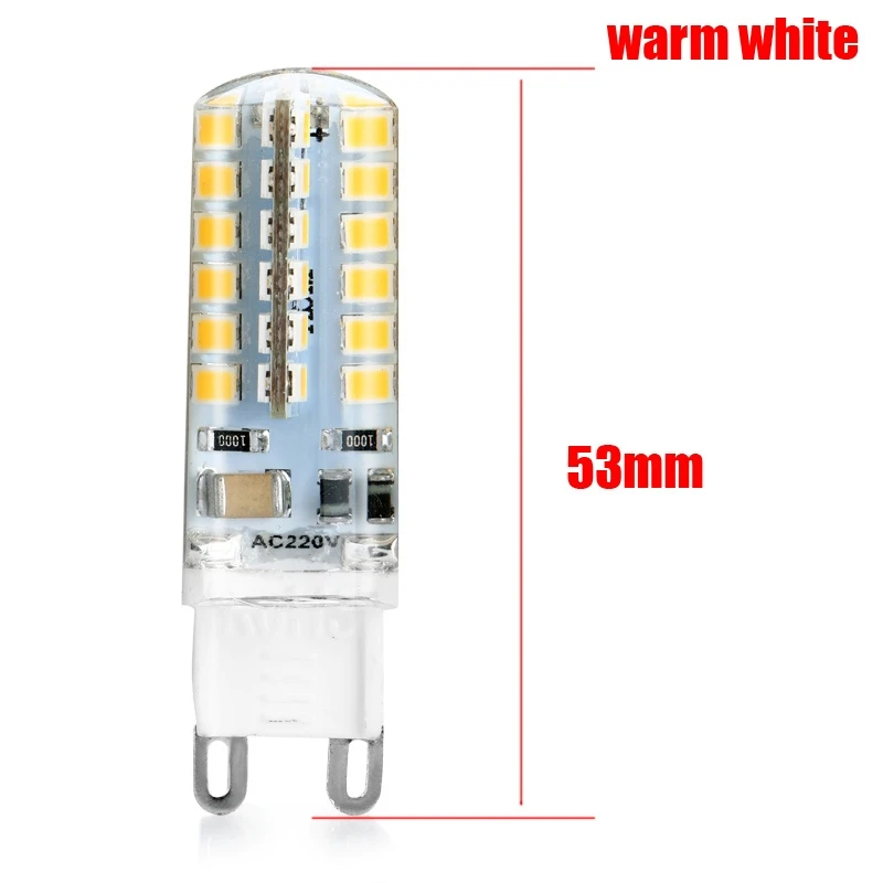 Новинка 5 шт. 2835SMD G9 48LED ультра яркая Энергосберегающая Кукуруза лампы теплый