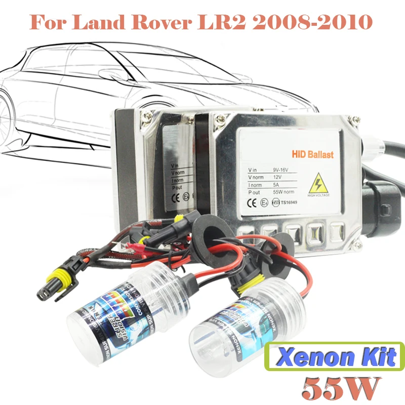 

55W Auto Xenon Kit HID Ballast Bulb DC For LR2 2008-2010 Car Headlight 3000K 4300K 5000K 6000K 8000K 10000K 12000K 15000K