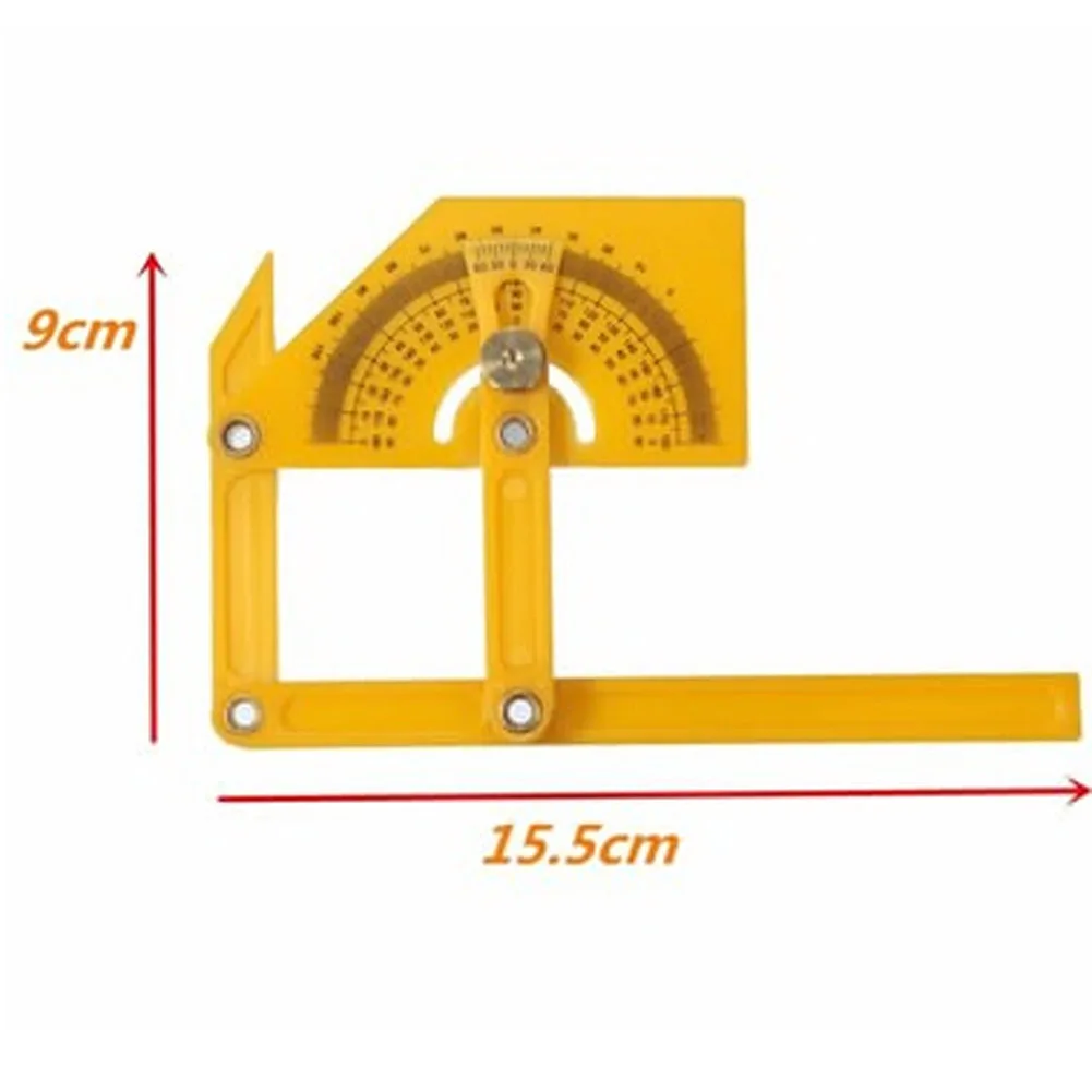Новое поступление угловой видоискатель Транспортир Гониометр митры Пластик латунных 0-180 градусов Лучшая цена