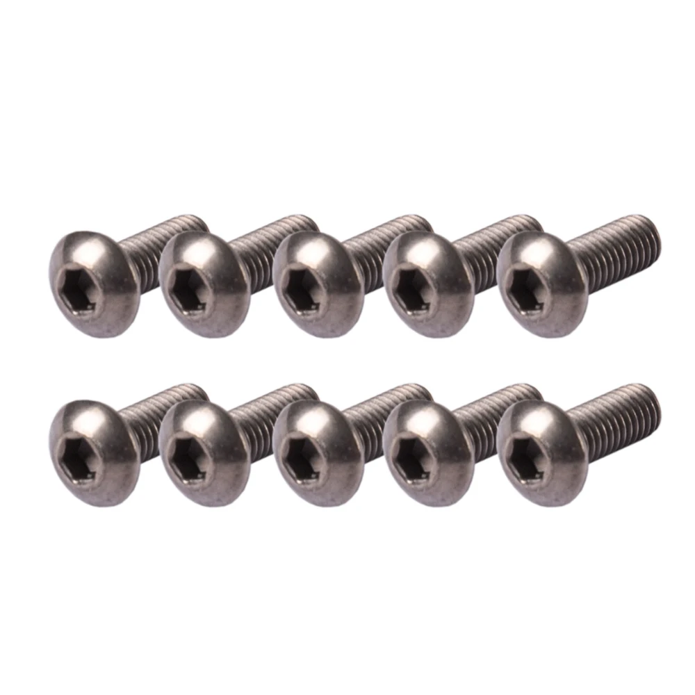 50 шт./лот ISO7380 M2X4mm/5 мм/6 мм M3x6mm/8 мм/10 мм/12 мм/14 Шестигранная головка/Винт С Титановым