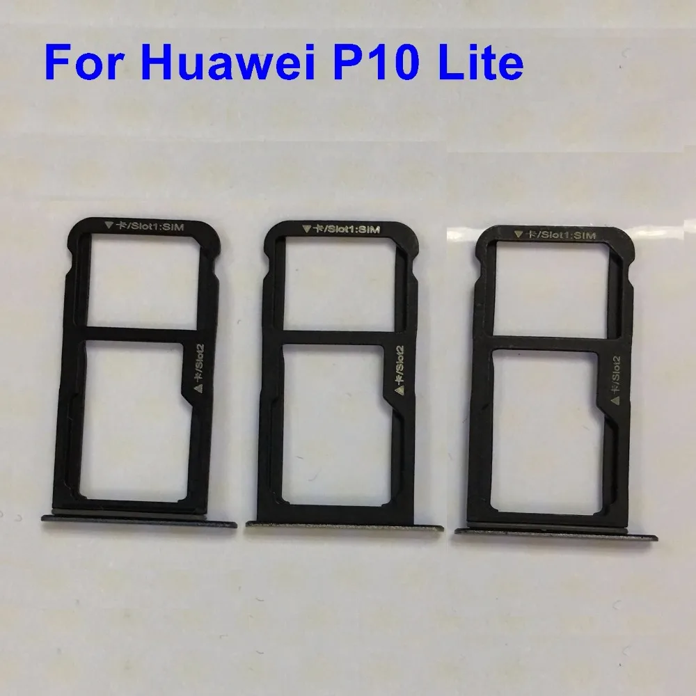 Sim Card Tray Micro SD Card Holder Slot Adapter Parts For Huawei P10
