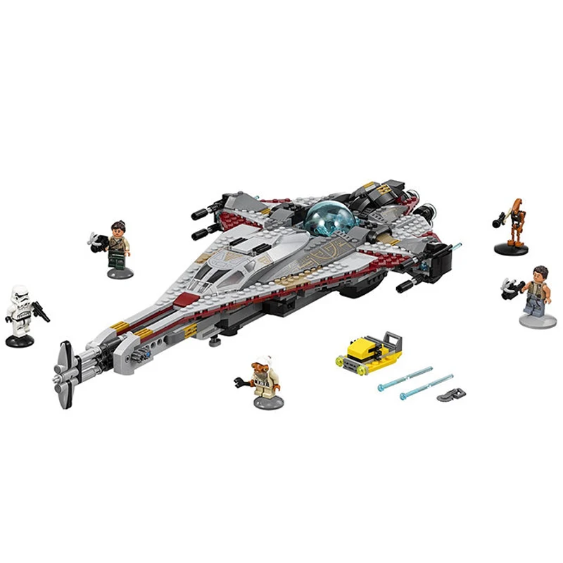 

LEPIN 05113 1238pcs Star Plan Series Genuine The Arrowhead Model Building Block Brick Educational Toy For children Gift 75186